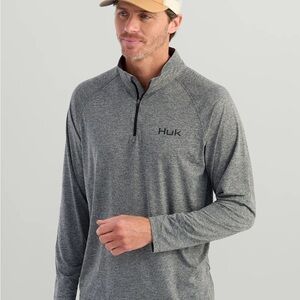 Huk AIRWEIGHT HEATHER 1/4 ZIP